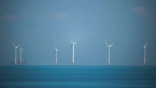 海上的风力发电场