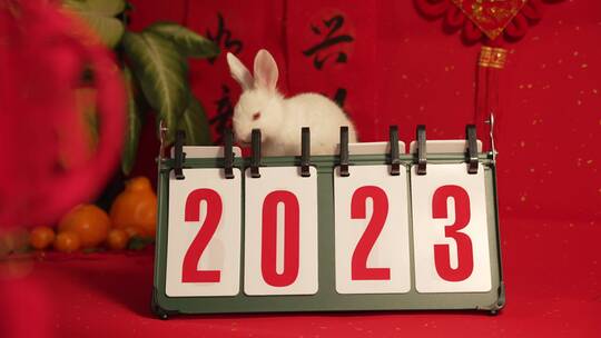 兔年春节日历