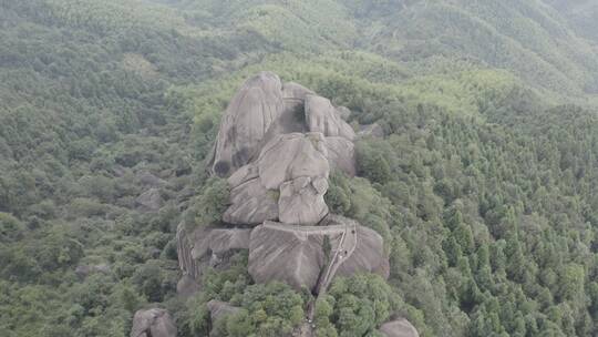 浙江衢州浮盖山景区航拍日景