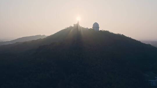 佘山国家森林公园日落风景