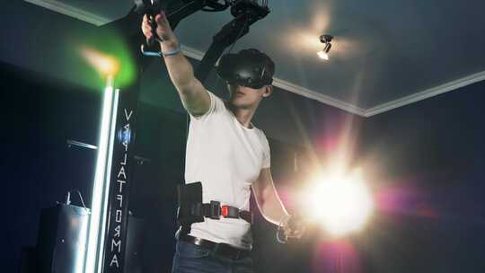 4K_VR体验 VR游戏视频素材模板下载