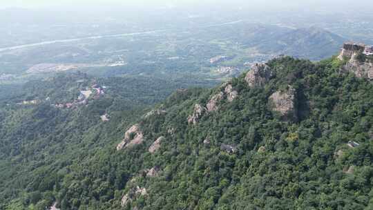 航拍湖北武汉黄陂区木兰景区