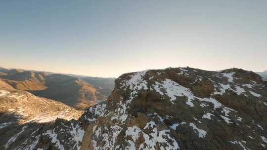 山，顶部，山顶，雪