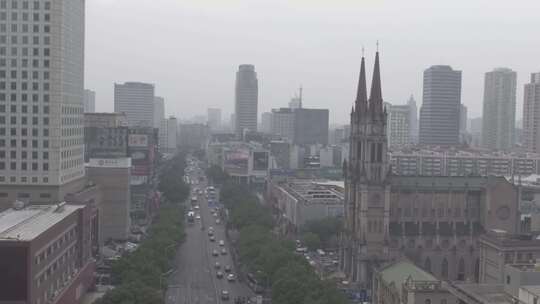 宁波天一广场城市日常马路街区建筑物