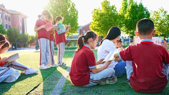 小学生读书儿童教育