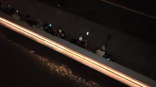 苏州河乍浦路桥夜景视频素材模板下载