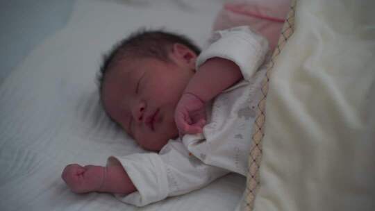 熟睡中的新生儿