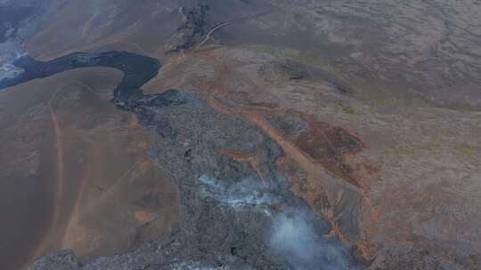 熔岩，流动，火山，火山