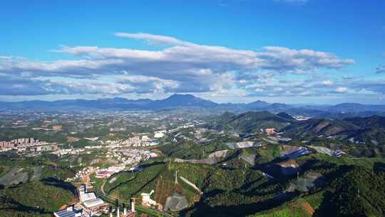 江西赣州赣南寻乌县脐橙种植基地航拍