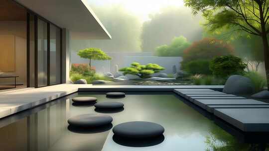 中式设计极简主义空间意境禅意意境水墨