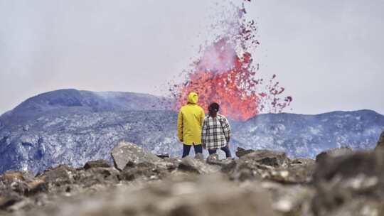 火山，喷发，熔岩，冰岛