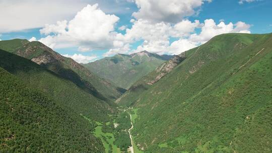 高原航拍高山青藏高原风光