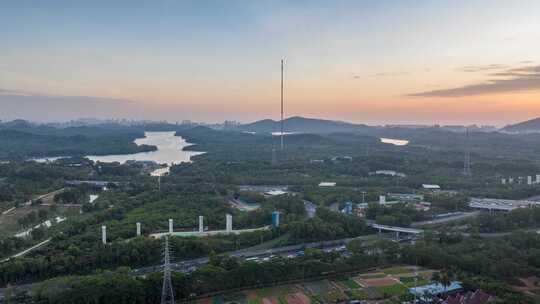 深圳机荷高速塘头立交延时