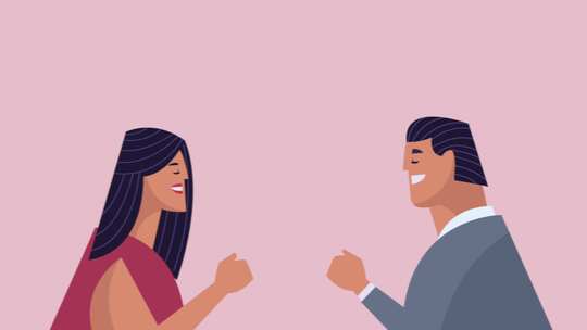 男女互动卡通画面