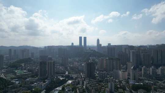 航拍贵州贵阳建设贵阳大景