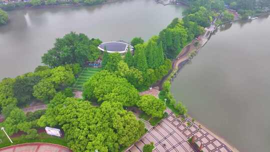 安徽芜湖航拍城市地标风景风光素材