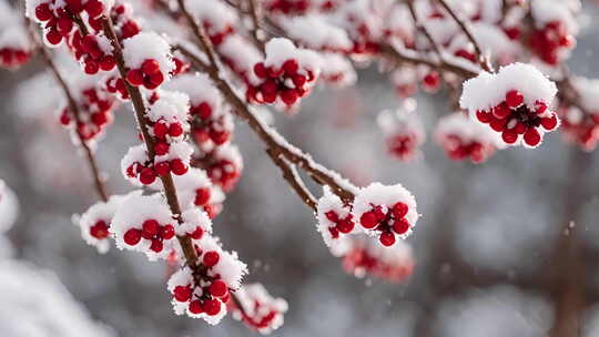 唯美雪景冬天下雪