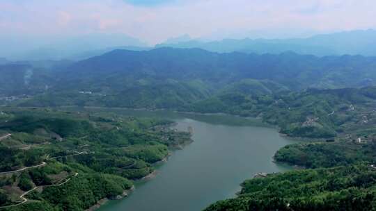 陕西安康瀛湖景区 汉江河流