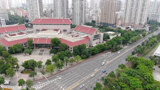 航拍福建莆田城市宣传片地标建筑