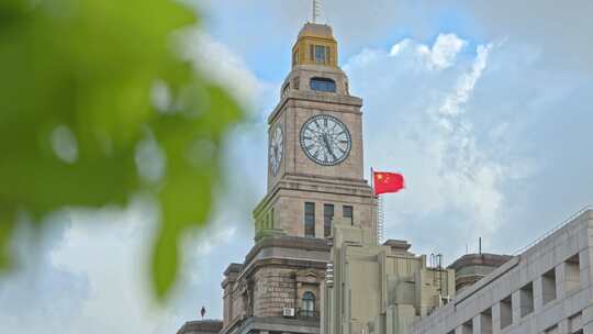 上海外滩海关大楼钟楼建筑