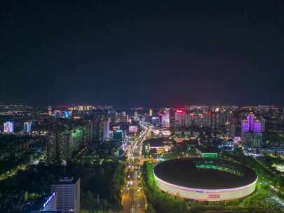 四川泸州夜景延时泸州城市风光