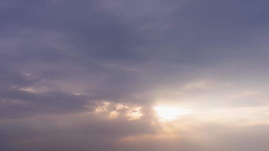 天空耶稣光光线变化延时