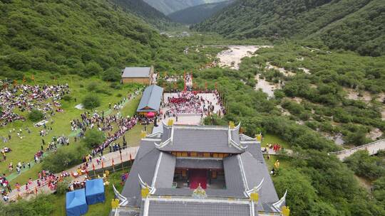 20210711四川阿坝黄龙4k夏天航拍白天_0060