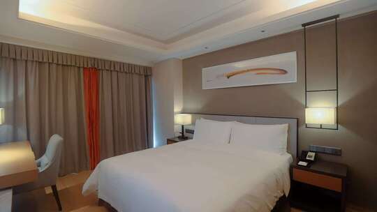 现代风格酒店卧室室内场景