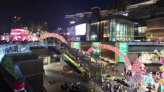 中国广东省广州市天河区天环广场迎春装饰