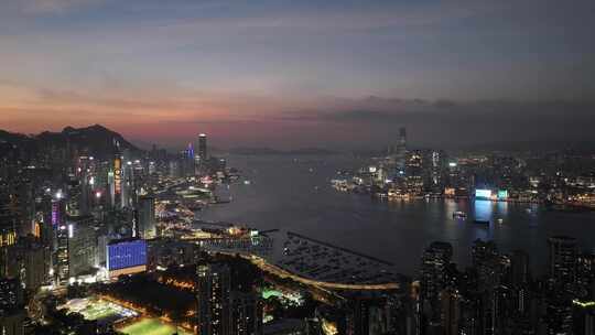 香港夜景航拍