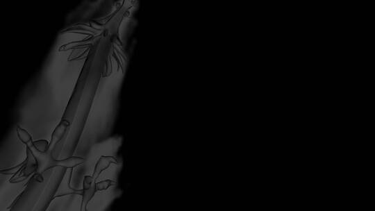 透明通道水墨龙视频素材