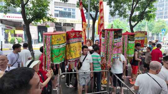 中国广东省广州市越秀区杨箕村龙舟采青