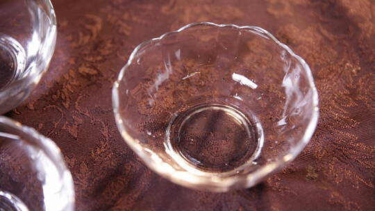 玻璃碗透明厨具视频素材模板下载