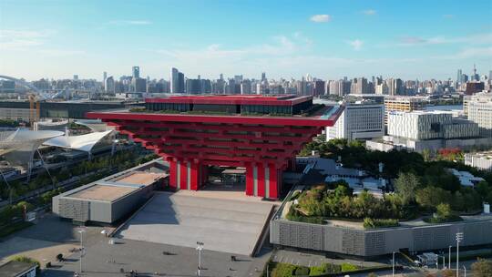 上海市中华艺术宫城市环境 合集视频素材模板下载