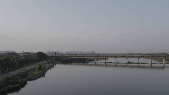 洛阳龙门龙门石窟伊河古街古建筑航拍