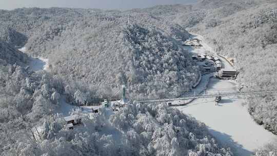 汉江源景区雪景航拍宣传片