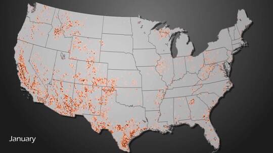 地图上美国的干旱地区