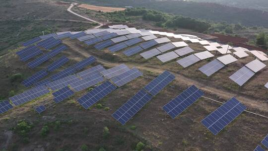 4K光伏发电太阳能新能源