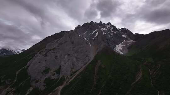 来古冰川景区航拍