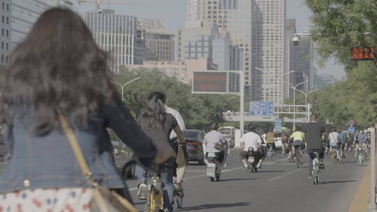 城市上班族  都市奋斗青年 上班出行