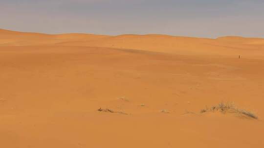 沙漠空镜头航拍日出日落