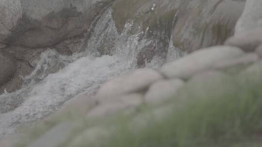 诗经里文化古镇建筑湖边溪水水流花草风景