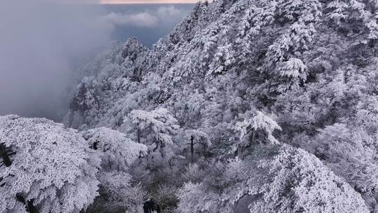 安徽黄山雪景