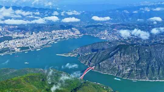 长江三峡巫峡段素材