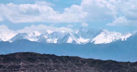 祁连雪山延时摄影