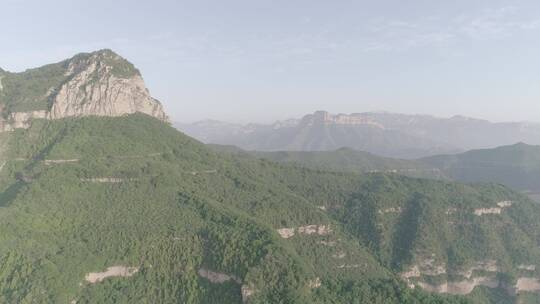 航拍山西旅游胜地太行山脉60帧原素材