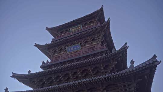 山西大同华严寺华严木塔外立面