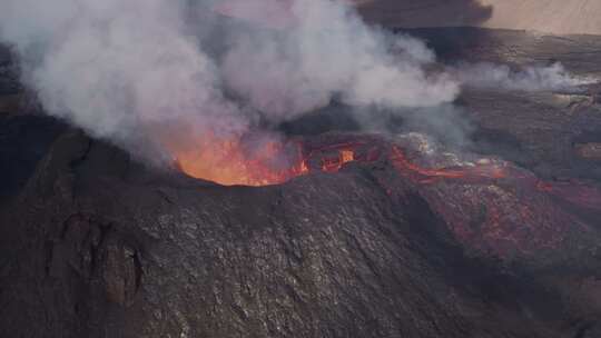 火山，喷发，熔岩，沸腾