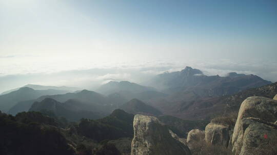 山东泰安泰山山顶风景风景区