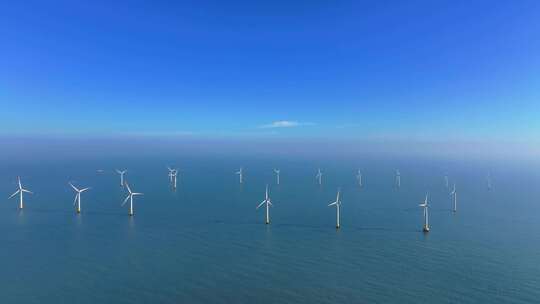 风电 风机 风场 海上新能源 海岛风力发电